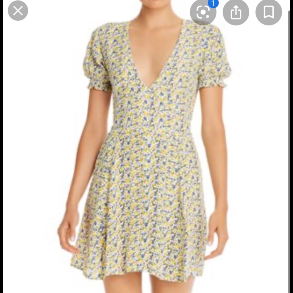 NWT Faithfull the Brand Rafhaela Floral Mini Dress